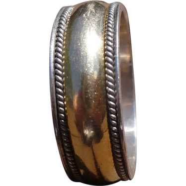 Sterling Gold Plated Band Ring - image 1