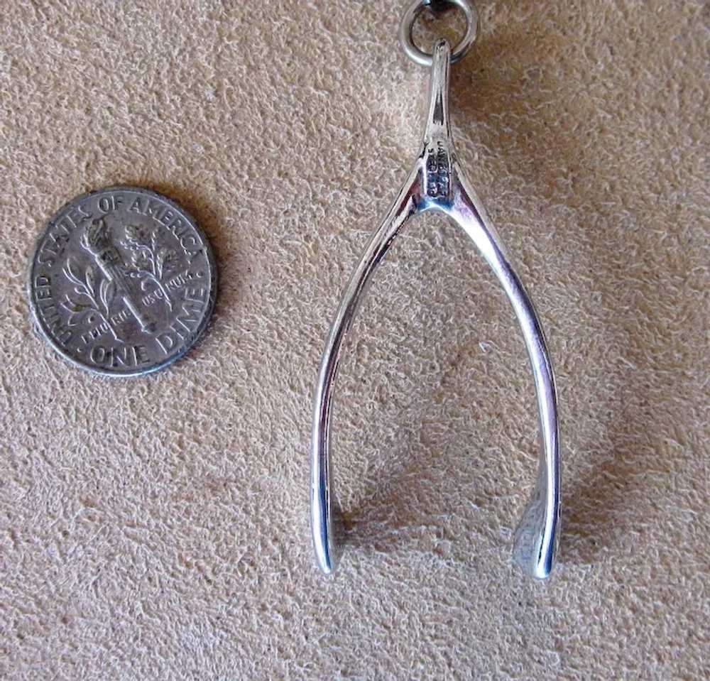 Danecraft Sterling Wishbone Necklace - image 4