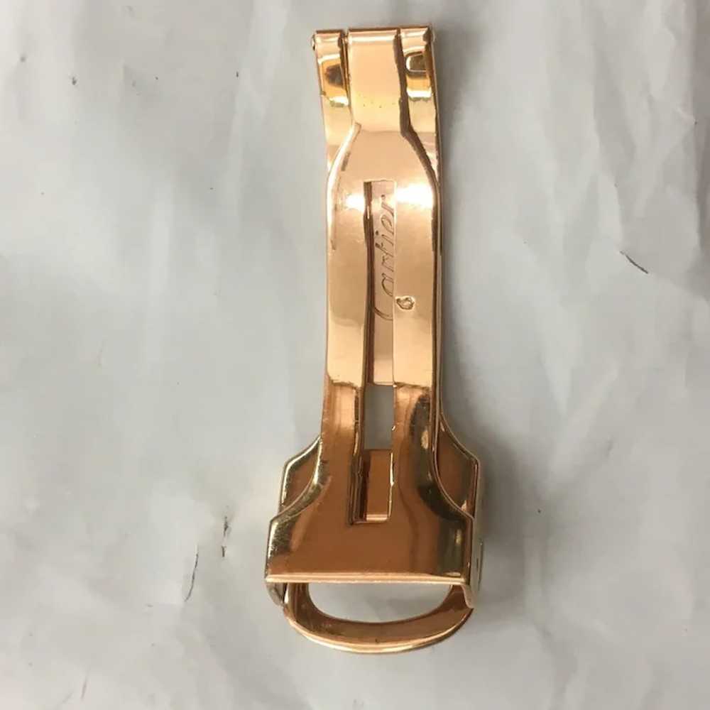 Cartier 18k Rose Gold Deployant Watch Buckle 11.9… - image 3