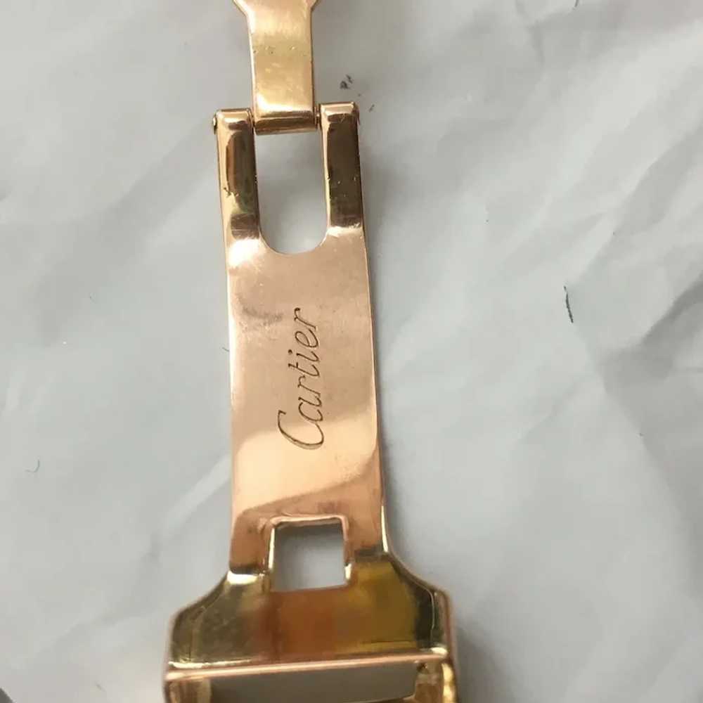 Cartier 18k Rose Gold Deployant Watch Buckle 11.9… - image 5