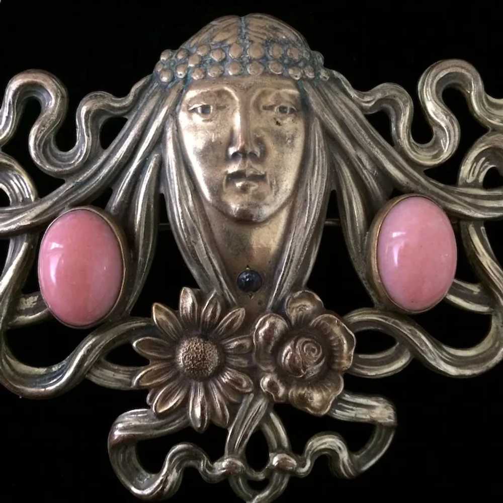 Art Nouveau Goddess Pin - image 2