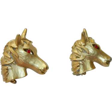 Unsigned Trifari Amazing Horse Head Scatter Pins … - image 1