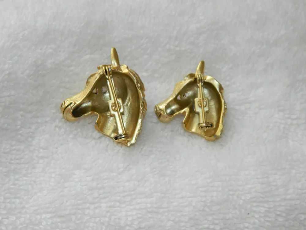 Unsigned Trifari Amazing Horse Head Scatter Pins … - image 5