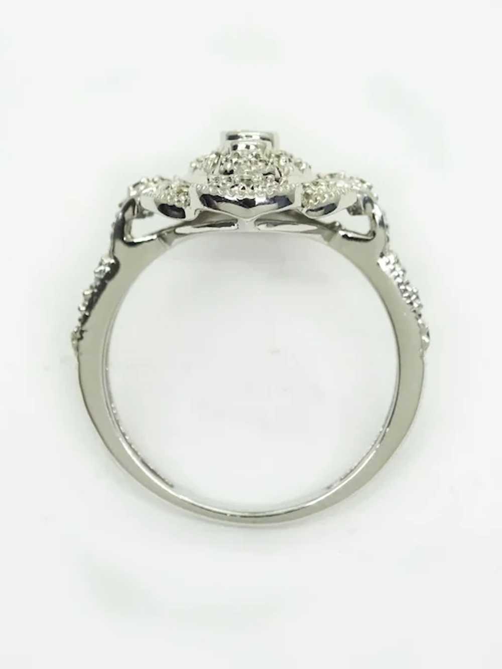 0.38ct tw Earth Mined Diamond Ring 14k White Gold… - image 3