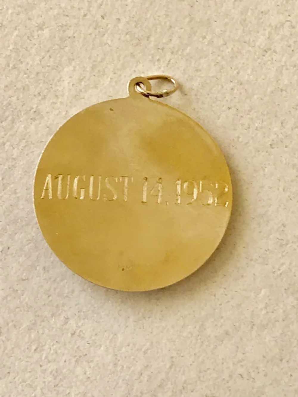 Jeweled Family Tree Vintage Charm 14K Gold circa … - image 2