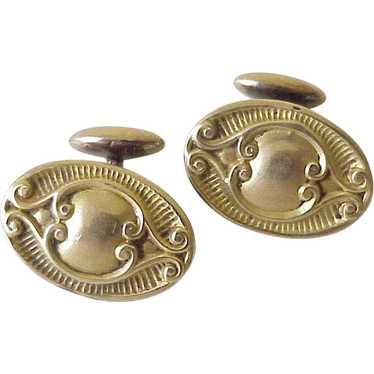 Victorian Rolled Gold Cuff Links