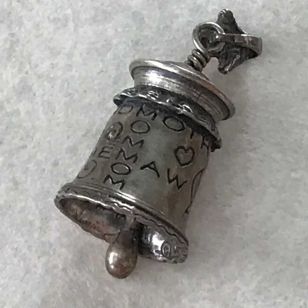 Musical Bell Estate Pendant Sterling Silver, Gran… - image 2