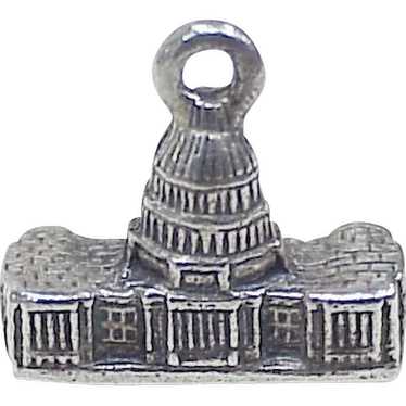 U.S. Capitol Building Vintage Charm Sterling Silv… - image 1