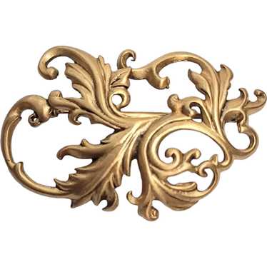 CMA Museum Replica Matte Gold-Tone Leafy Scroll Op