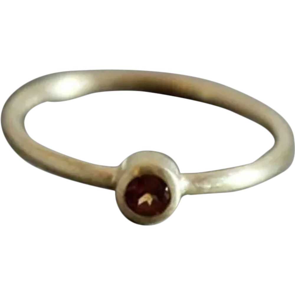 Hessonite Garnet 14kt Yellow Gold Ring - image 1