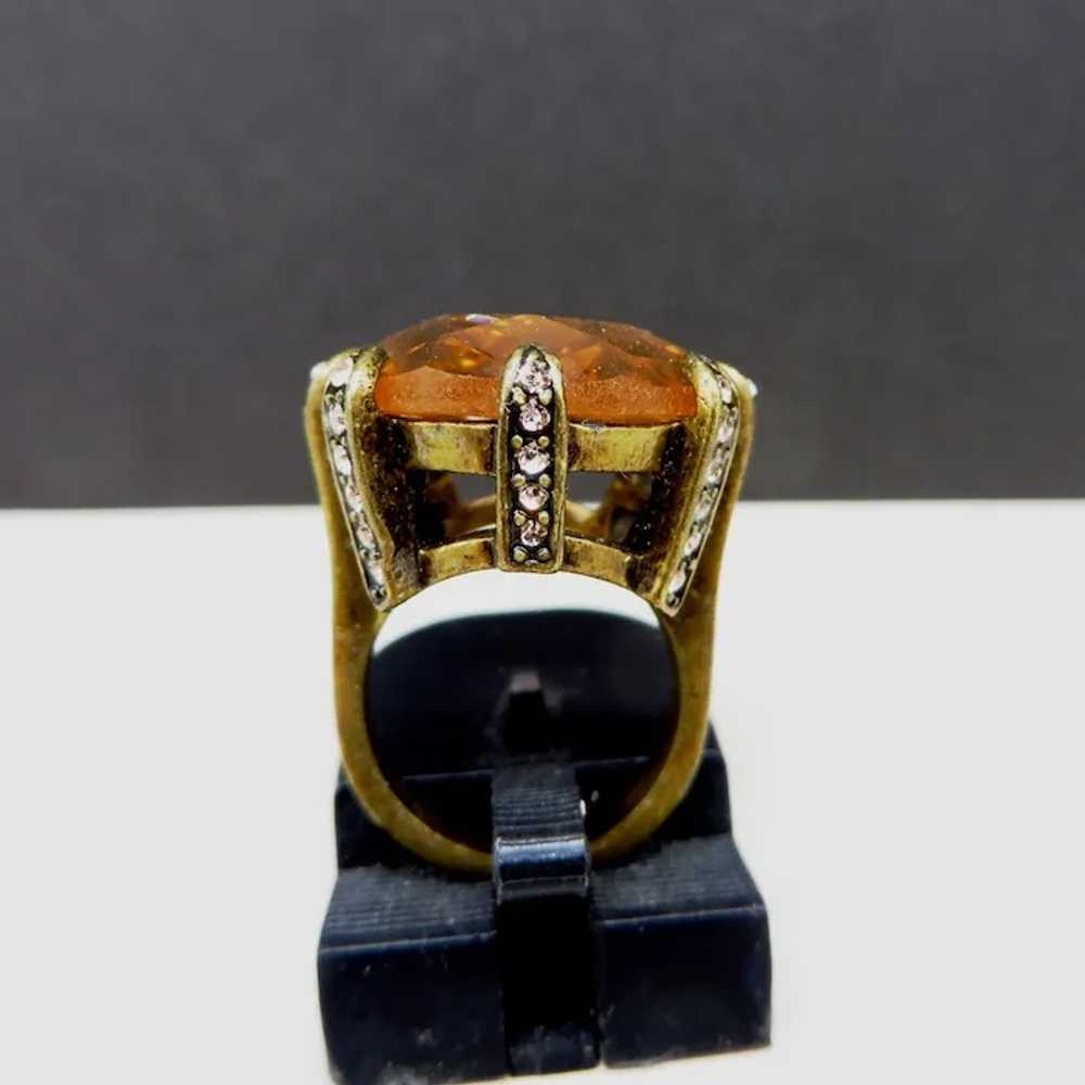 Lia Sophia Champagne Crystal and Rhinestone Ring,… - image 10