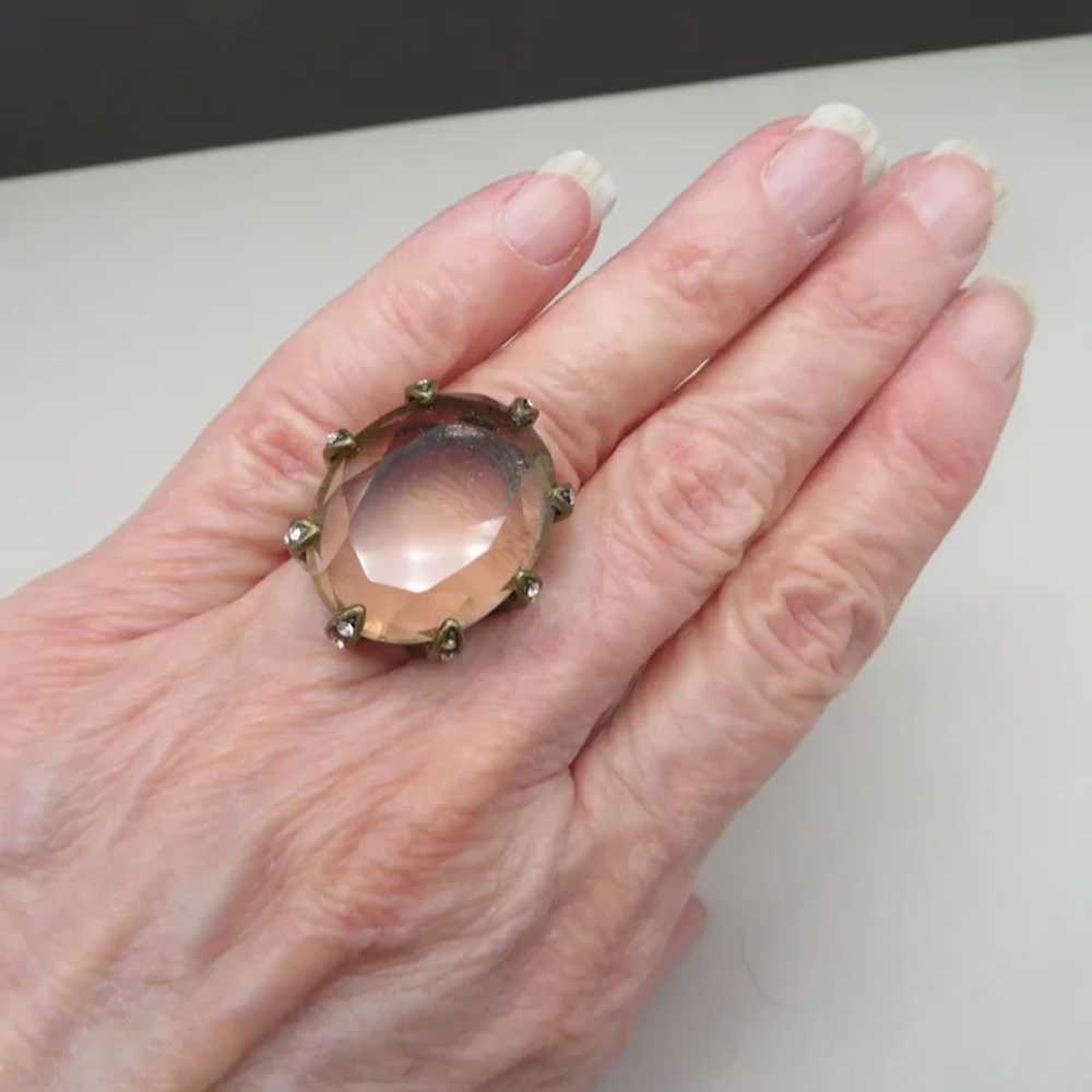 Lia Sophia Champagne Crystal and Rhinestone Ring,… - image 11