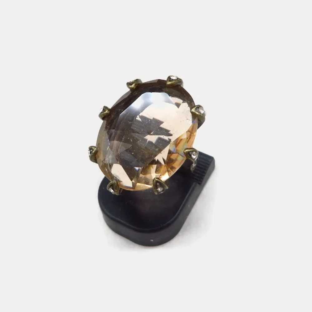 Lia Sophia Champagne Crystal and Rhinestone Ring,… - image 8