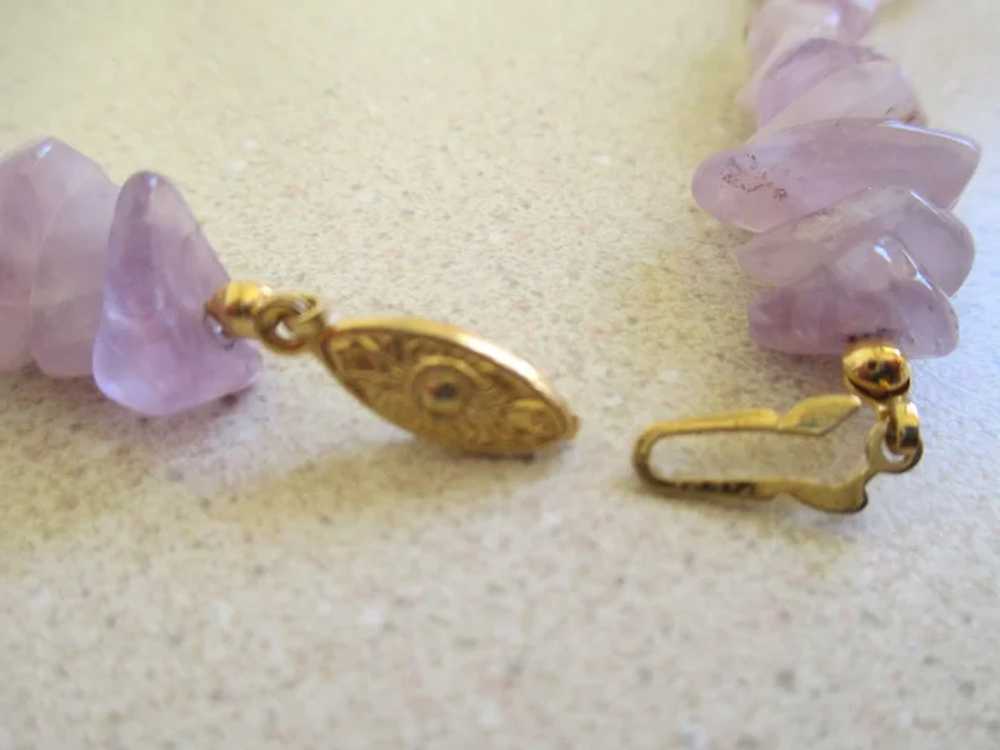 Amethyst/ Natural Stone Necklace - image 2