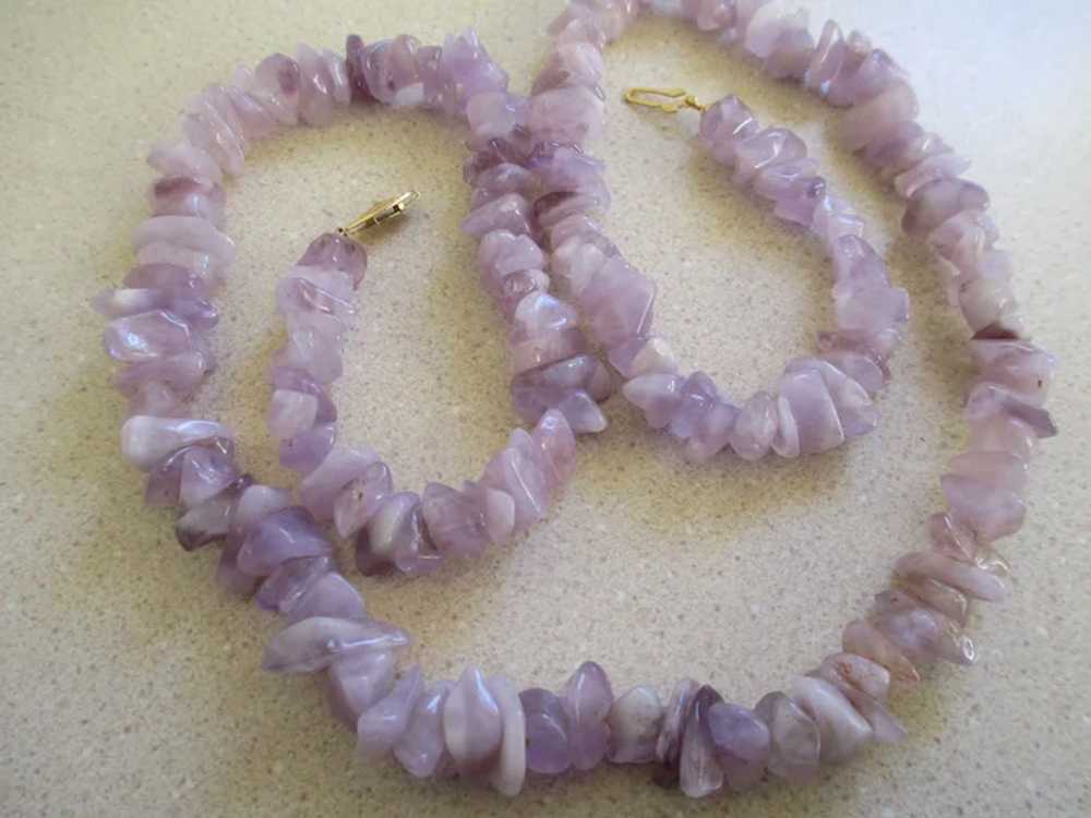 Amethyst/ Natural Stone Necklace - image 3