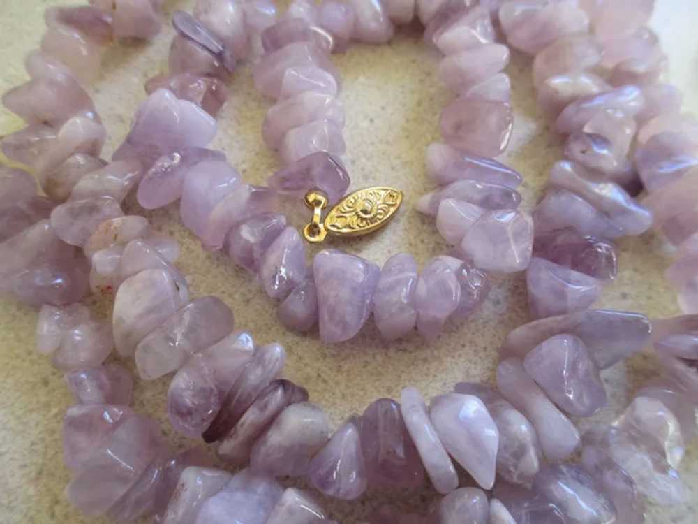 Amethyst/ Natural Stone Necklace - image 4