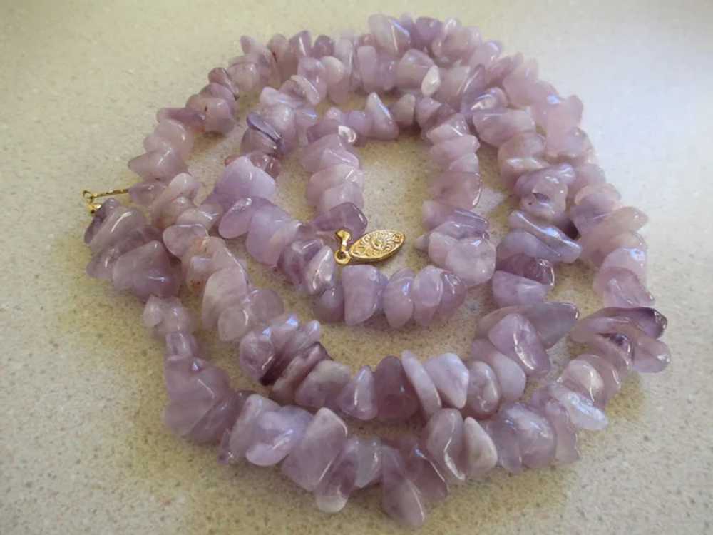 Amethyst/ Natural Stone Necklace - image 5