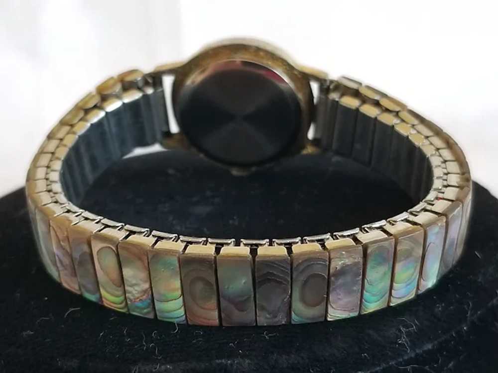 Beautiful Abalone Shell Lady's Wrist Watch Band - image 3