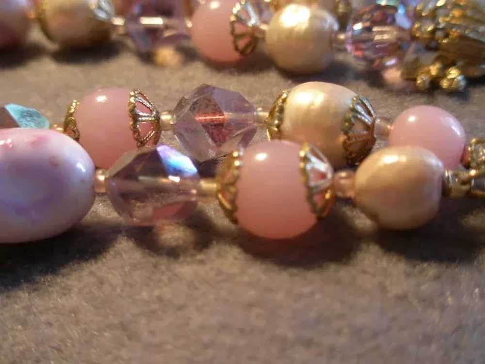 Coro Vendome Cut Crystals, Glass Beads, Faux Pear… - image 4