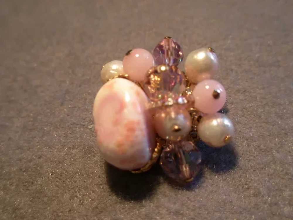 Coro Vendome Cut Crystals, Glass Beads, Faux Pear… - image 7