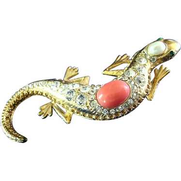 Jackie  Orr Designer Collection Salamander Brooch - image 1