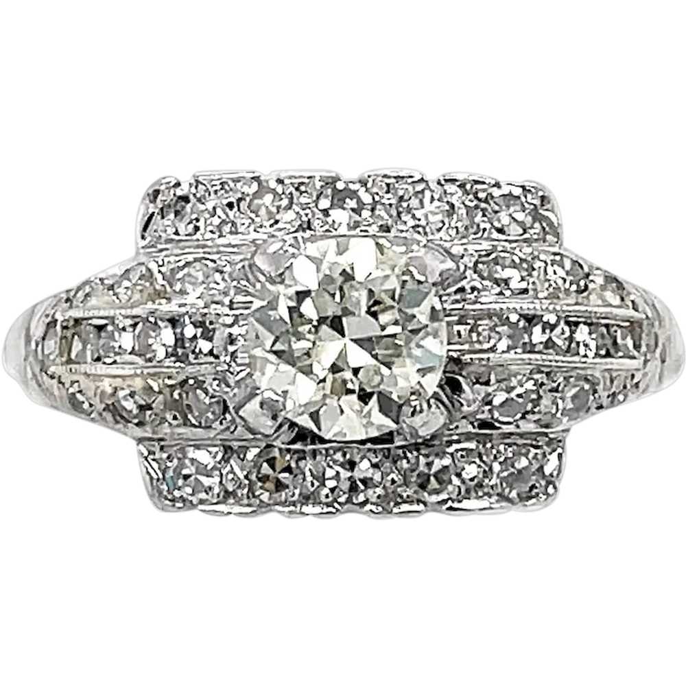 Art Deco .75ct. Diamond Antique Engagement - Fash… - image 1