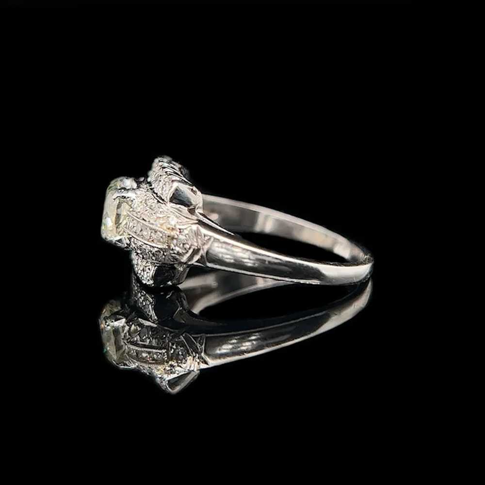 Art Deco .75ct. Diamond Antique Engagement - Fash… - image 3