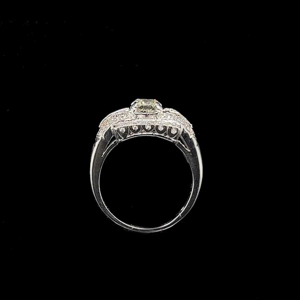 Art Deco .75ct. Diamond Antique Engagement - Fash… - image 5