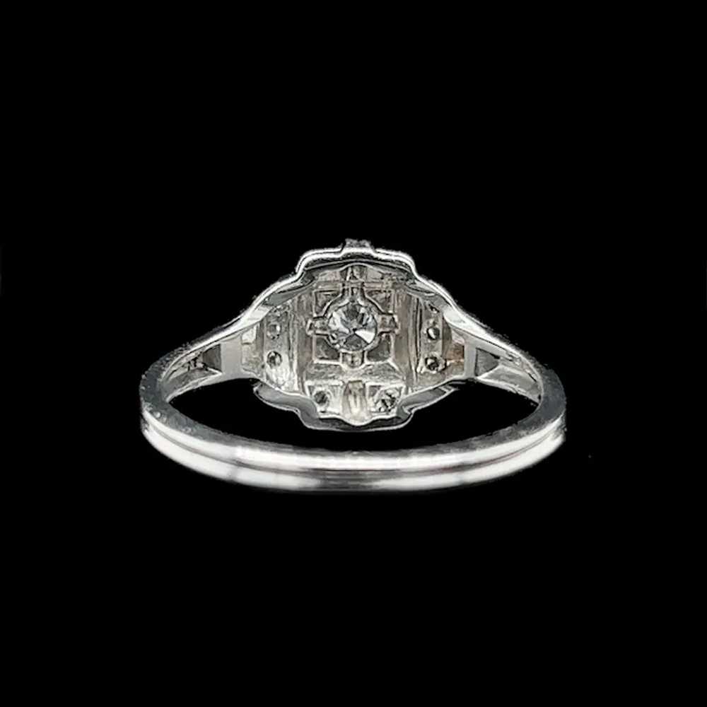 Art Deco .10ct. Diamond Antique Engagement - Fash… - image 4