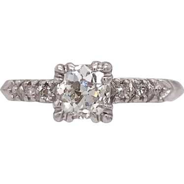 Art Deco .70ct. Diamond Antique Engagement Ring Pl