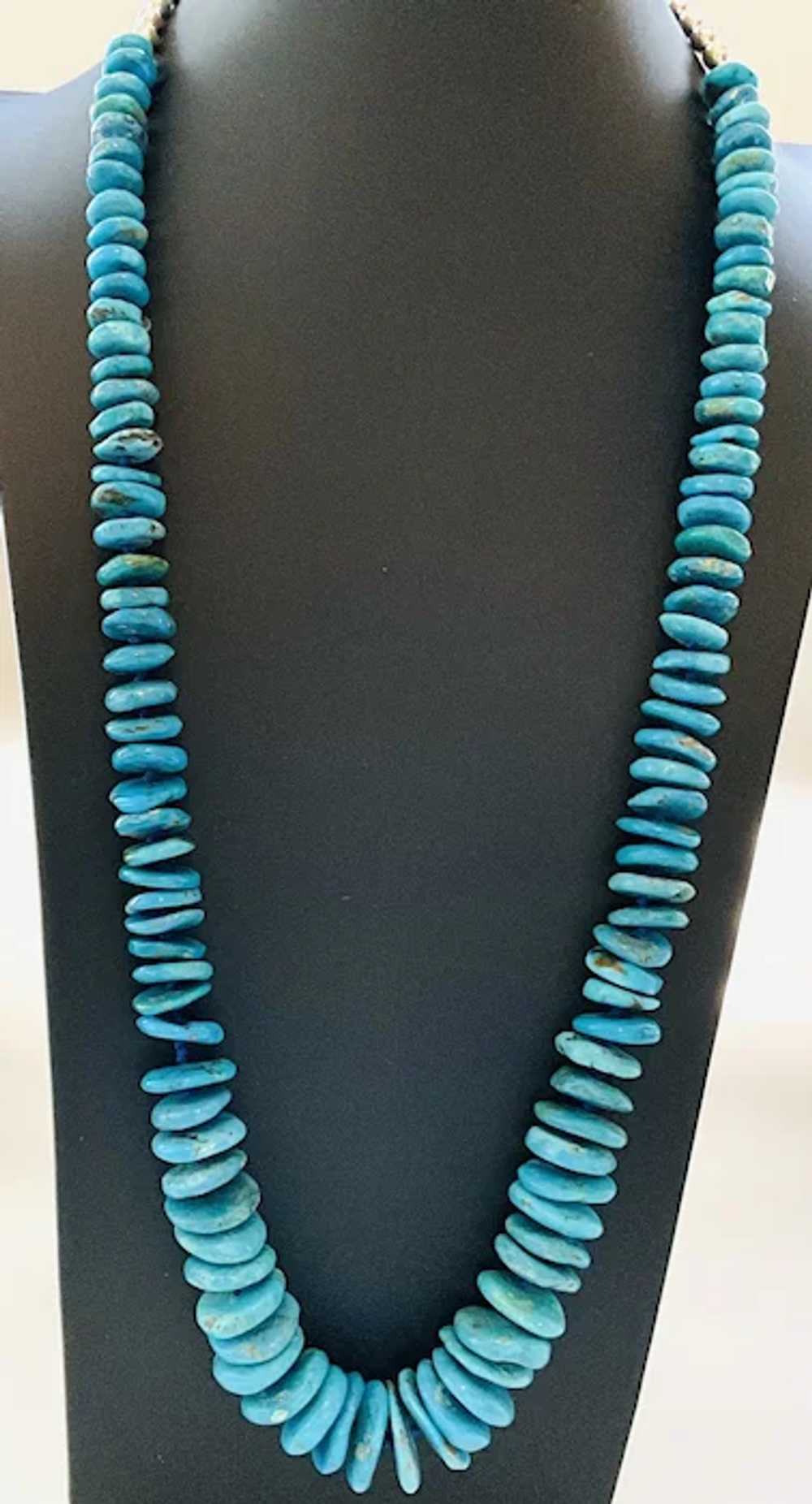 Southwest Style Necklace of Large Arizona Turquoi… - image 2