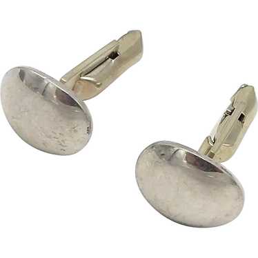 Mid-Century Taxco Sterling Silver Cufflinks - image 1
