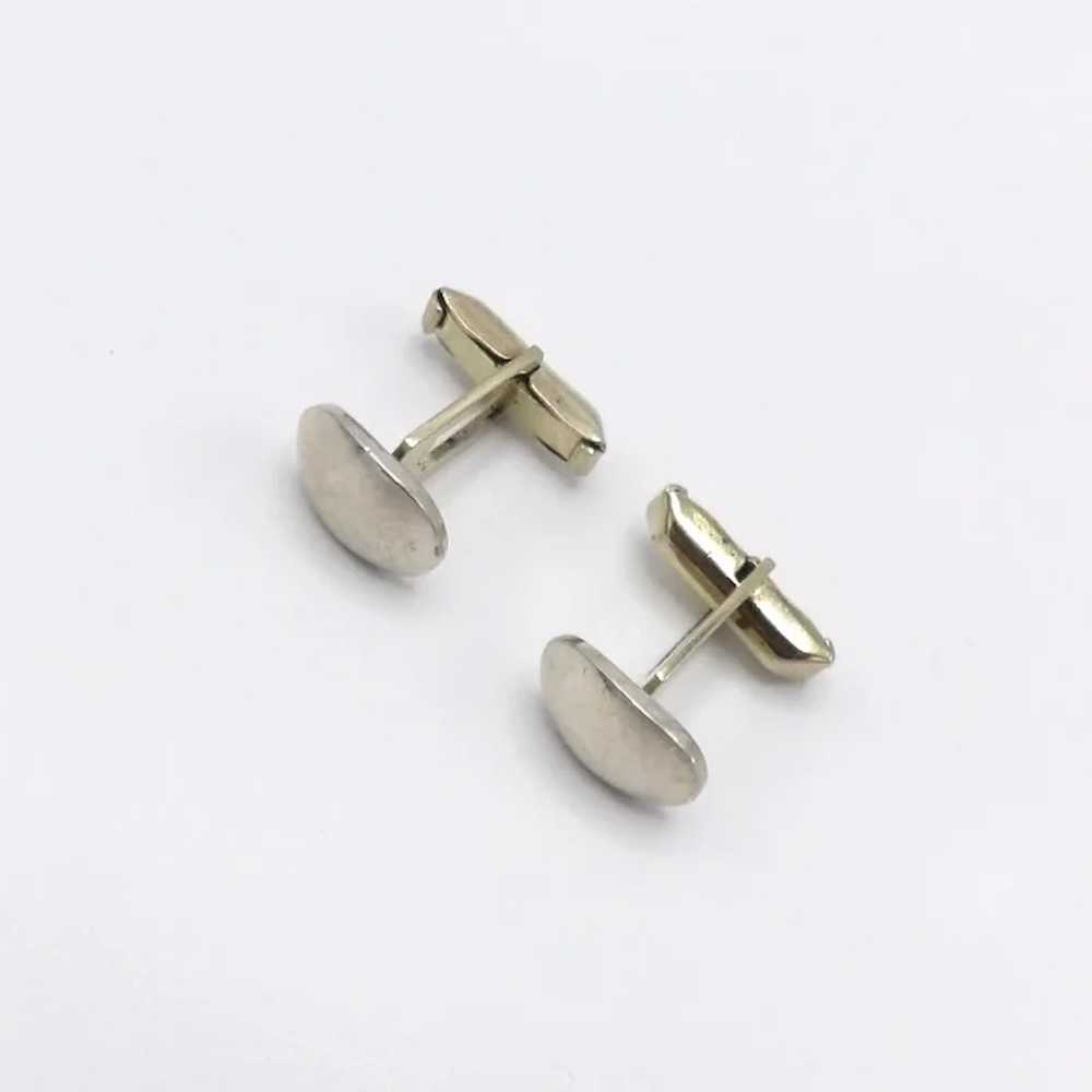 Mid-Century Taxco Sterling Silver Cufflinks - image 3