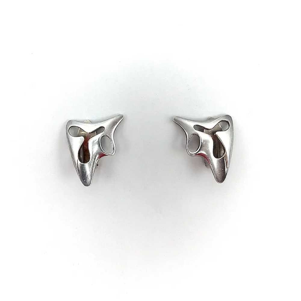 Abstract Georg Jensen Earrings designed by Hennin… - image 2