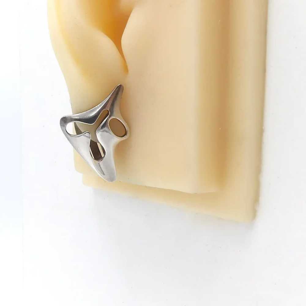 Abstract Georg Jensen Earrings designed by Hennin… - image 7