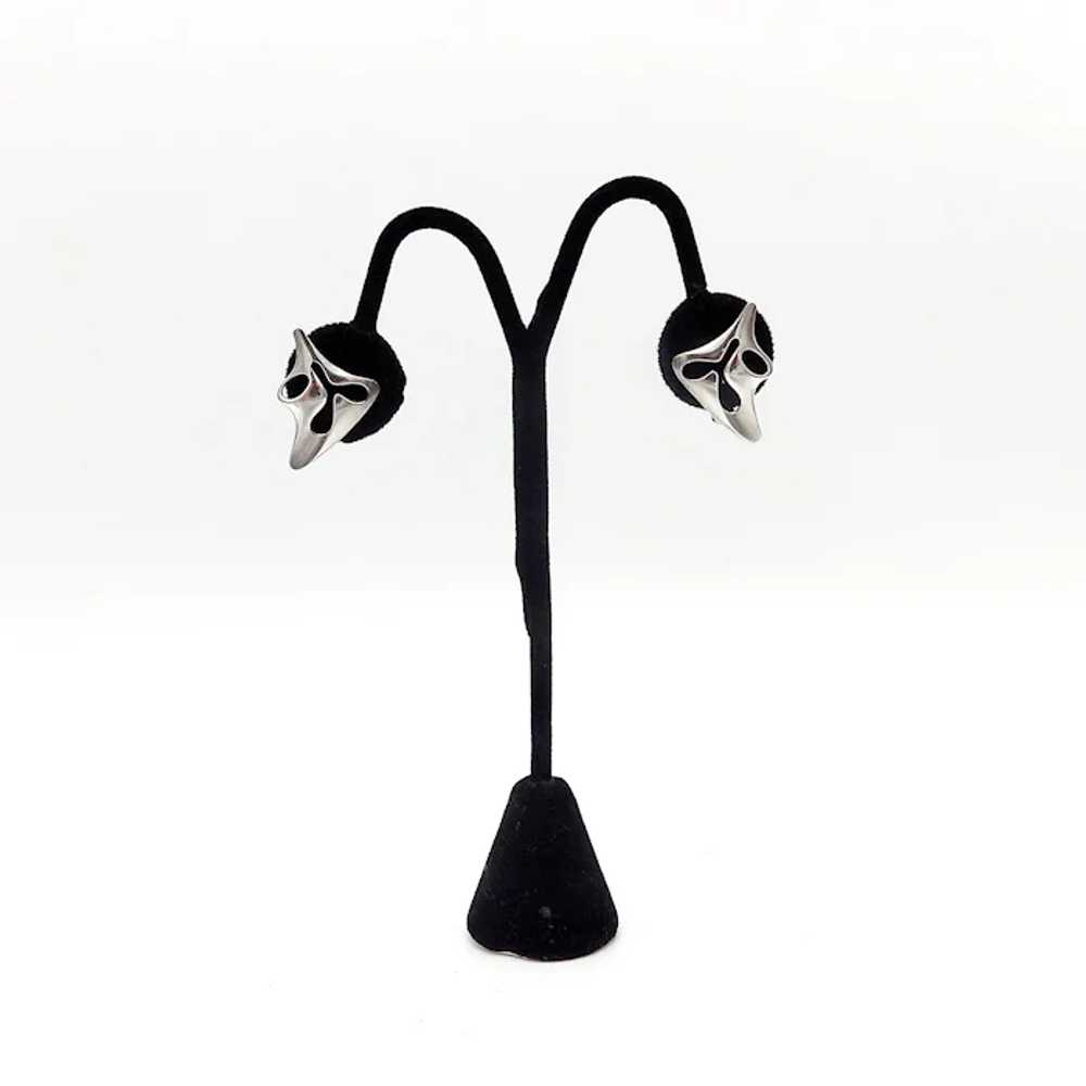 Abstract Georg Jensen Earrings designed by Hennin… - image 8