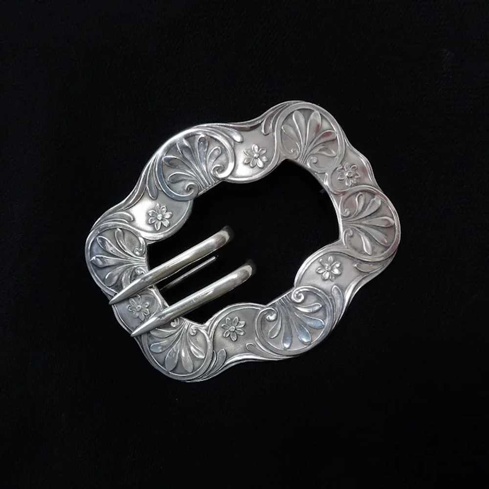 Unger Bros Sterling Silver Converted Belt Buckle … - image 6