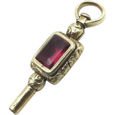 Georgian Era Gold Case Jewel Encrusted Watch Key F