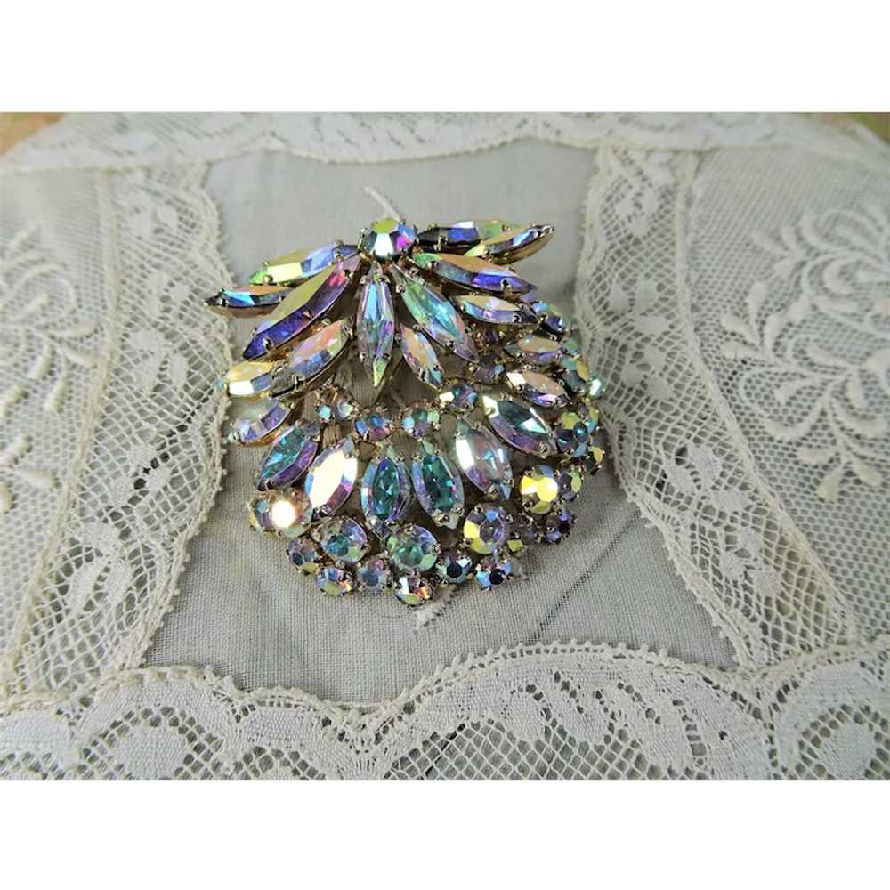 LOVELY 1950s Sherman Signed Brooch, Stunning Desi… - image 1