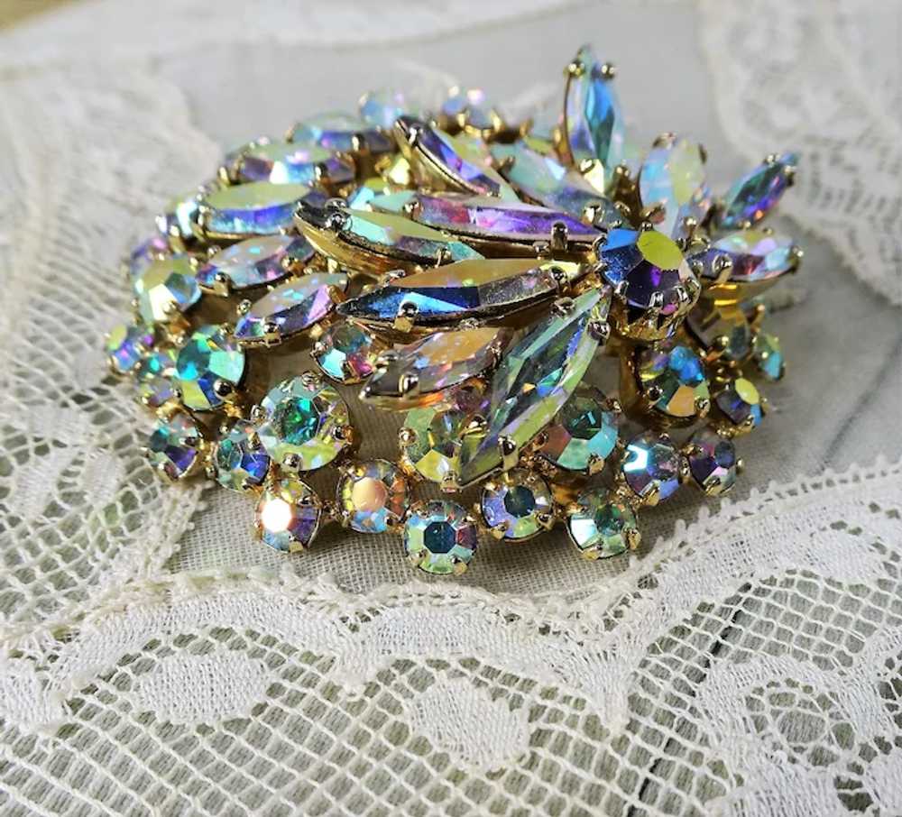 LOVELY 1950s Sherman Signed Brooch, Stunning Desi… - image 3