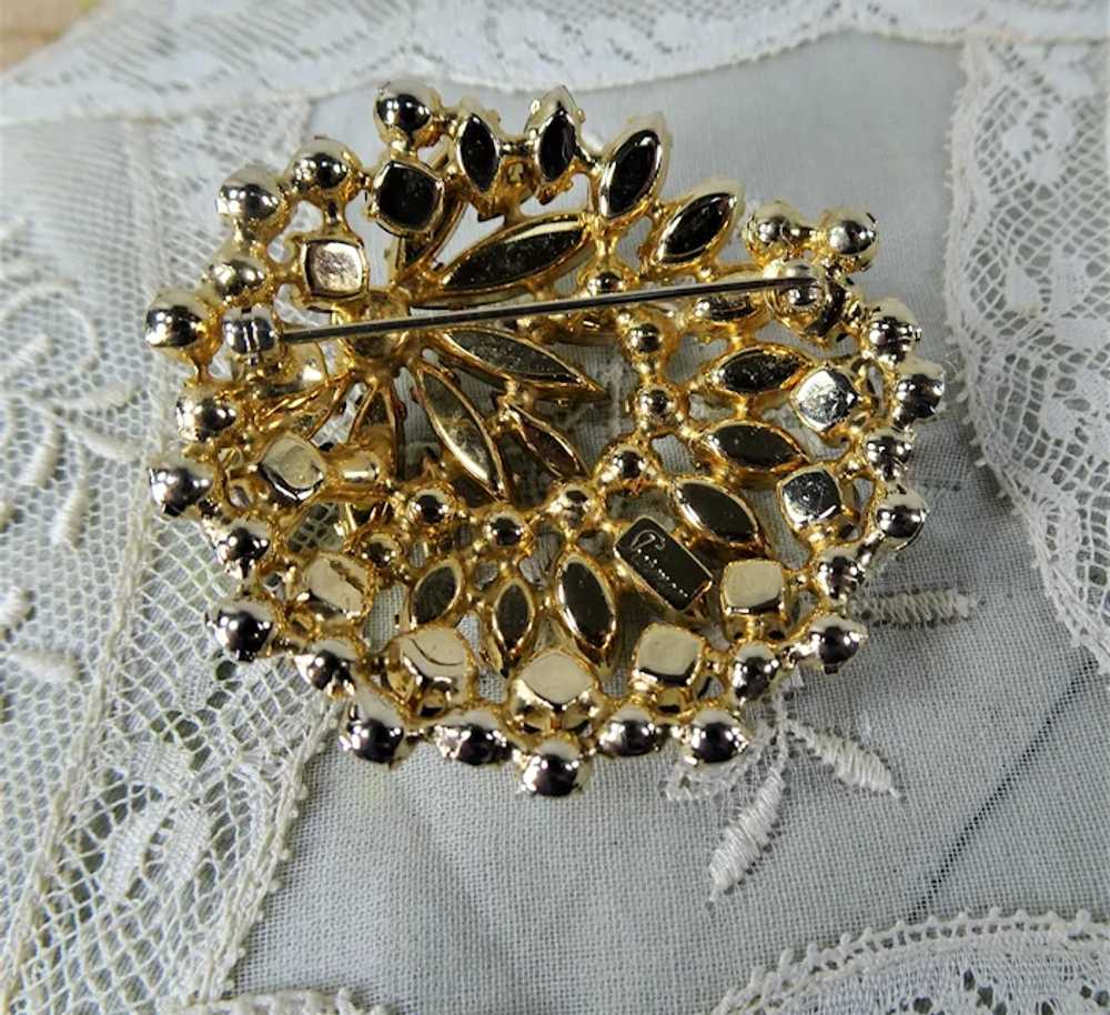 LOVELY 1950s Sherman Signed Brooch, Stunning Desi… - image 4