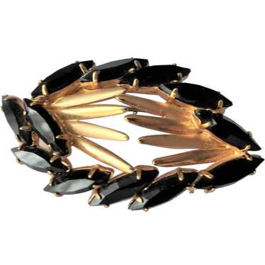 FABULOUS Atomic Design Brooch, Vintage Gold Tone … - image 1