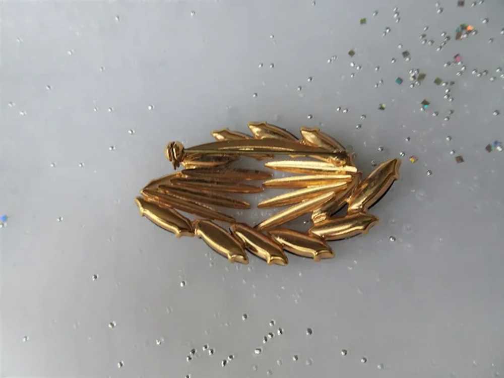 FABULOUS Atomic Design Brooch, Vintage Gold Tone … - image 3