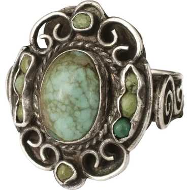 Matilde Poulat Matl Mexican silver turquoise Ring