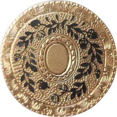 Victorian Taille D'Epargne Pin Antique Acorns Oak 