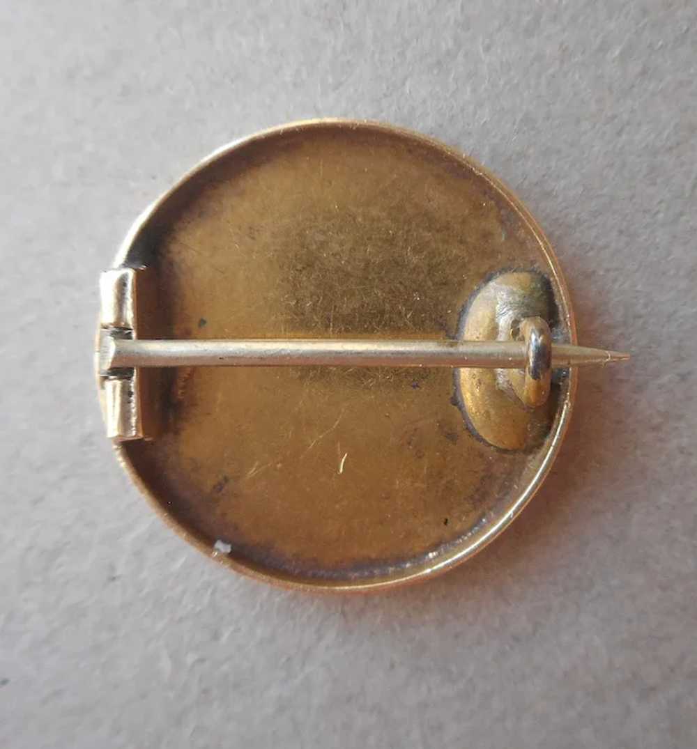 Victorian Taille D'Epargne Pin Antique Acorns Oak… - image 3