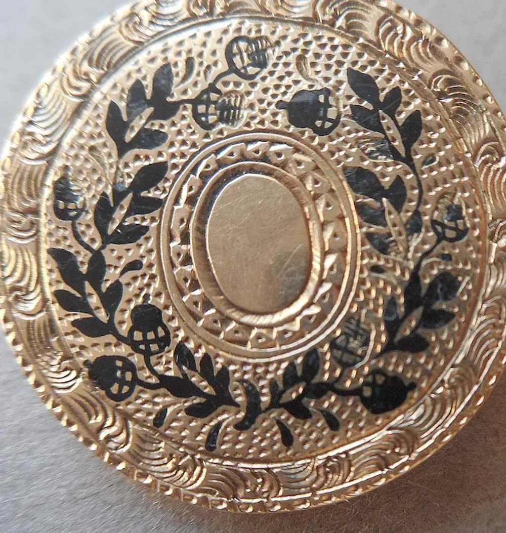 Victorian Taille D'Epargne Pin Antique Acorns Oak… - image 4