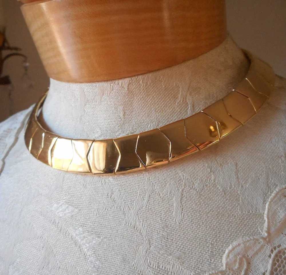 Napier Circlet Collar Necklace Vintage 1980s to 1… - image 8