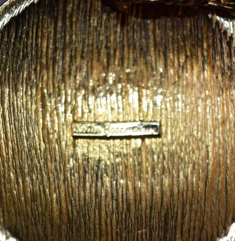 RARE Nettie Rosenstein Shell & Embedded Rhineston… - image 3