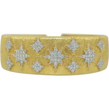 Mario Buccellati 18K Diamond Dream Cuff Bracelet